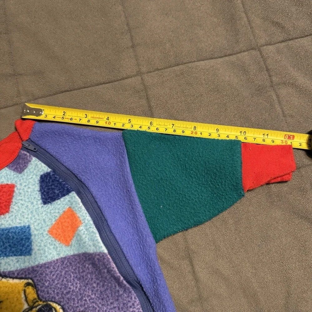 Vintage Winnie the Pooh Toddler Sz 2 Fleece One Piece Pajamas Read‎ Desc.
